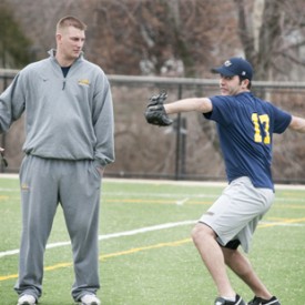 pitcher and coach