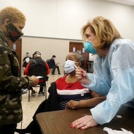 Webster nurses help give COVID-19 vaccines